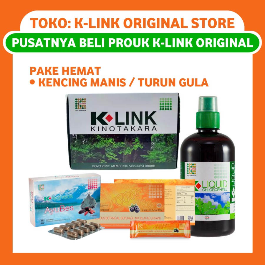 Paket Diabetes K Link Obat Kencing Manis Turunkan Kadar Gula Dalam Darah Shopee Indonesia