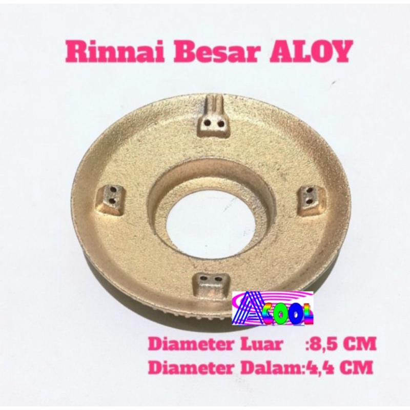 Burner Model Rinnai Besar ALOY Tebal-Barner Kompor Gas 8,5 cm 602 A