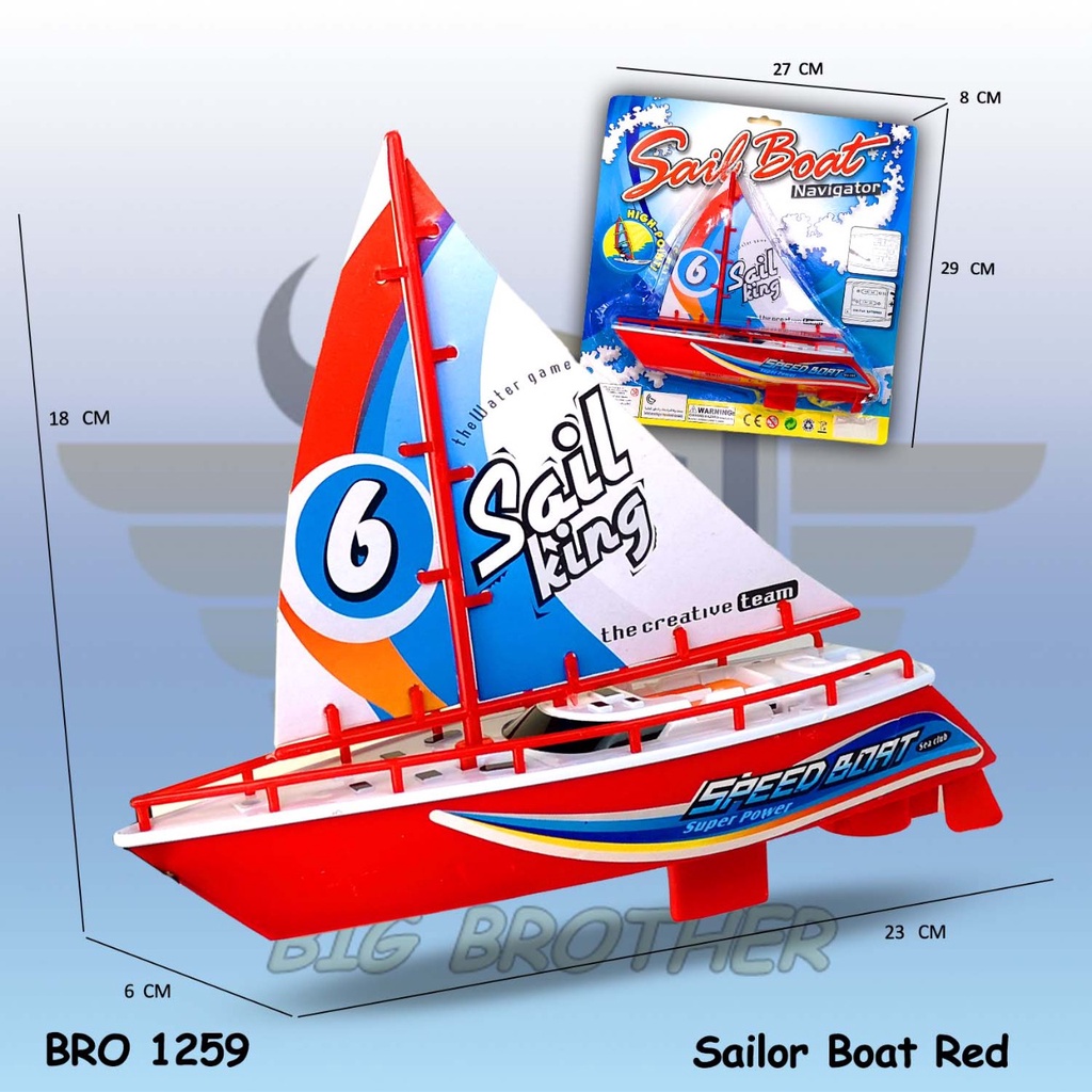 MURAH BRO1259 BRO1255 Sail Boat Surfing Boat Mainan Anak Perahu Otok Otok Layar Selancar Kapal Kapalan Laut Pesiar Speed Boat Bisa Jalan Di Air Murah Besar Jumbo BigBrother