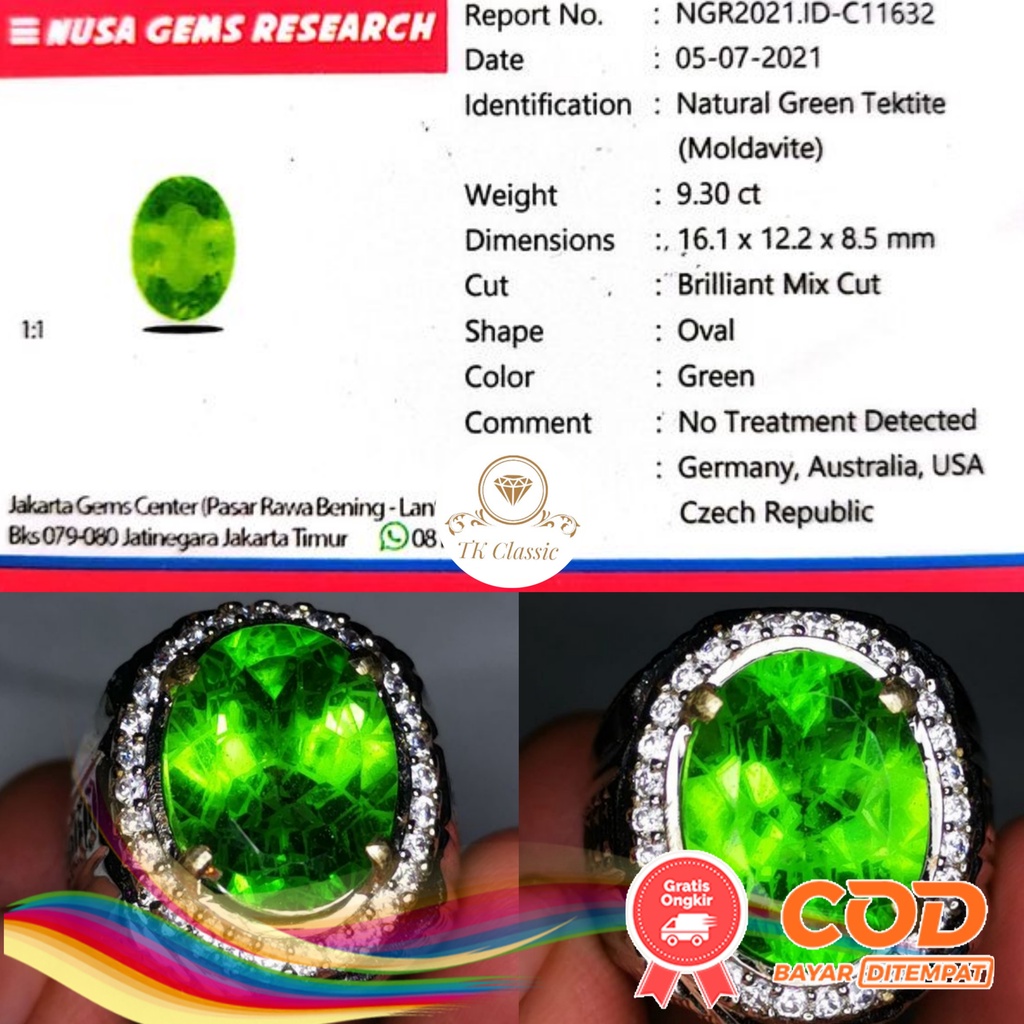 NATURAL BATU PERMATA METEOR TEKTITE FULL SPIDER CUSTOM CUTTING INCLUDE MEMO NGR GEMS LAB