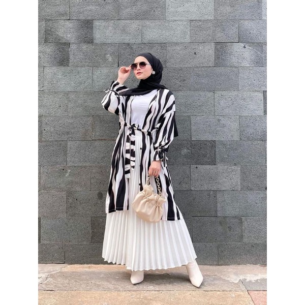 gamis vanessa angel dress outer long tunik adem lebaran kediri