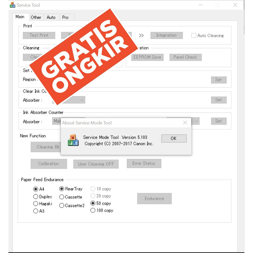 Canon Service Tool v5103 / Canon ST5103 Unlimited 1 PC Shopee Indonesia