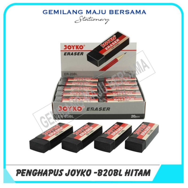 

Penghapus / Eraser Joyko ER-20BL hitam (harga per lusin= 12 bh)