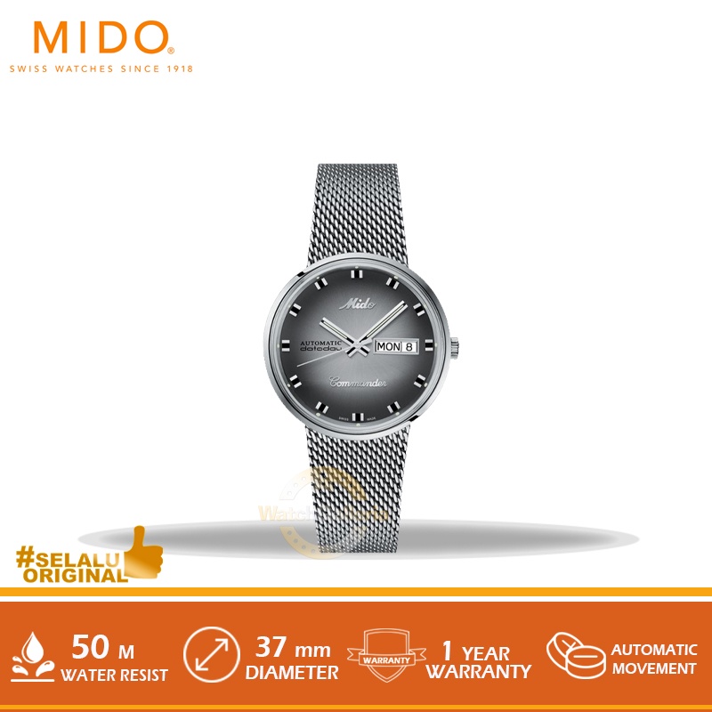 Jam Tangan Mido Commander Shade Automatic M8429.4.27.11 Original