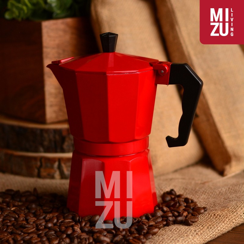 MOKA ROUGE Moka Pot Italian Espresso 6 Cups 300ml / 9 Cups 450ml Teko Kopi Coffee Maker