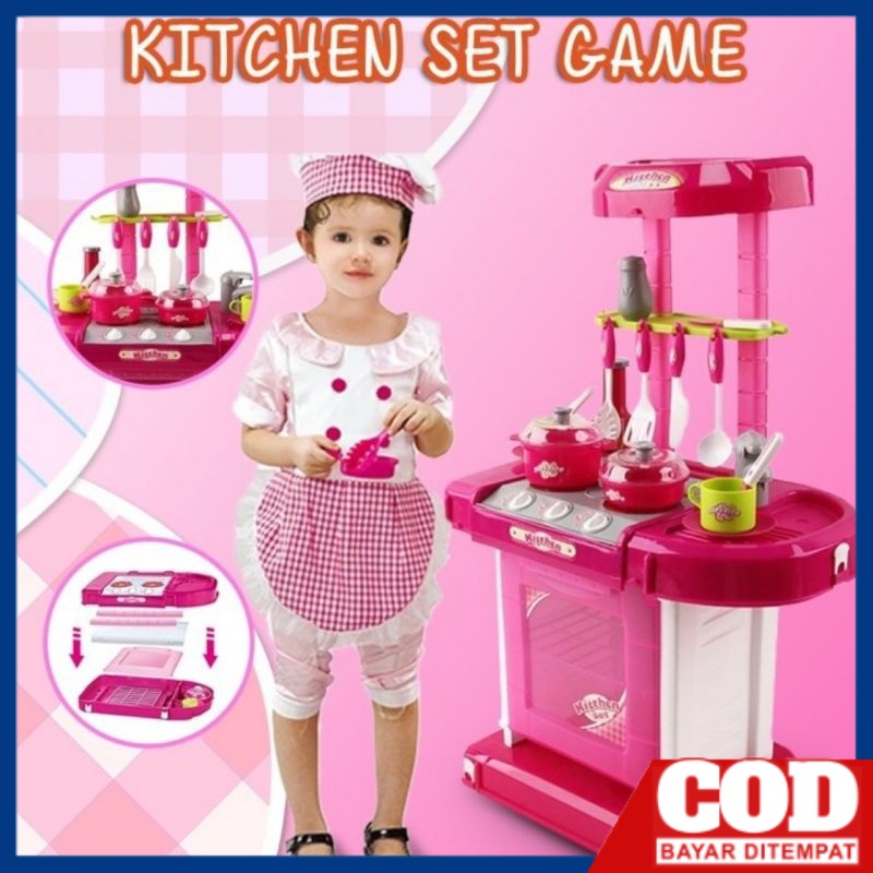 KITCHEN SET GAME Mainan Anak Kitchen Set Koper Masak Masakan