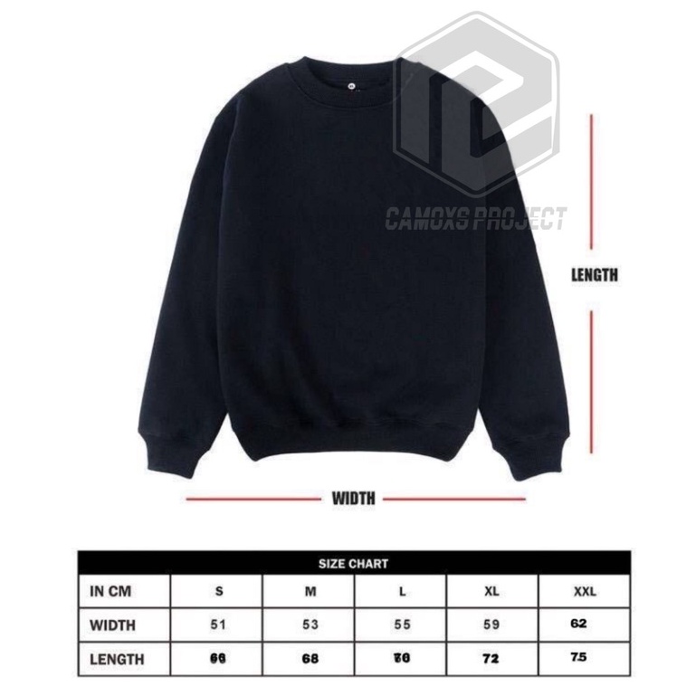 Crewneck Pria Distro Hitam Oblong Sweater Oversize Cowok Terbaru Camoxs Project Suiter Kekinian Krunek Cotton Flecee Tebal High Quality Sweter Suwiter