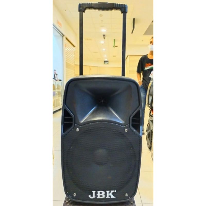 Speaker Portable JBK 12 In Aktif 2 Mic Bluetooth Usb Karaoke Smart Tv