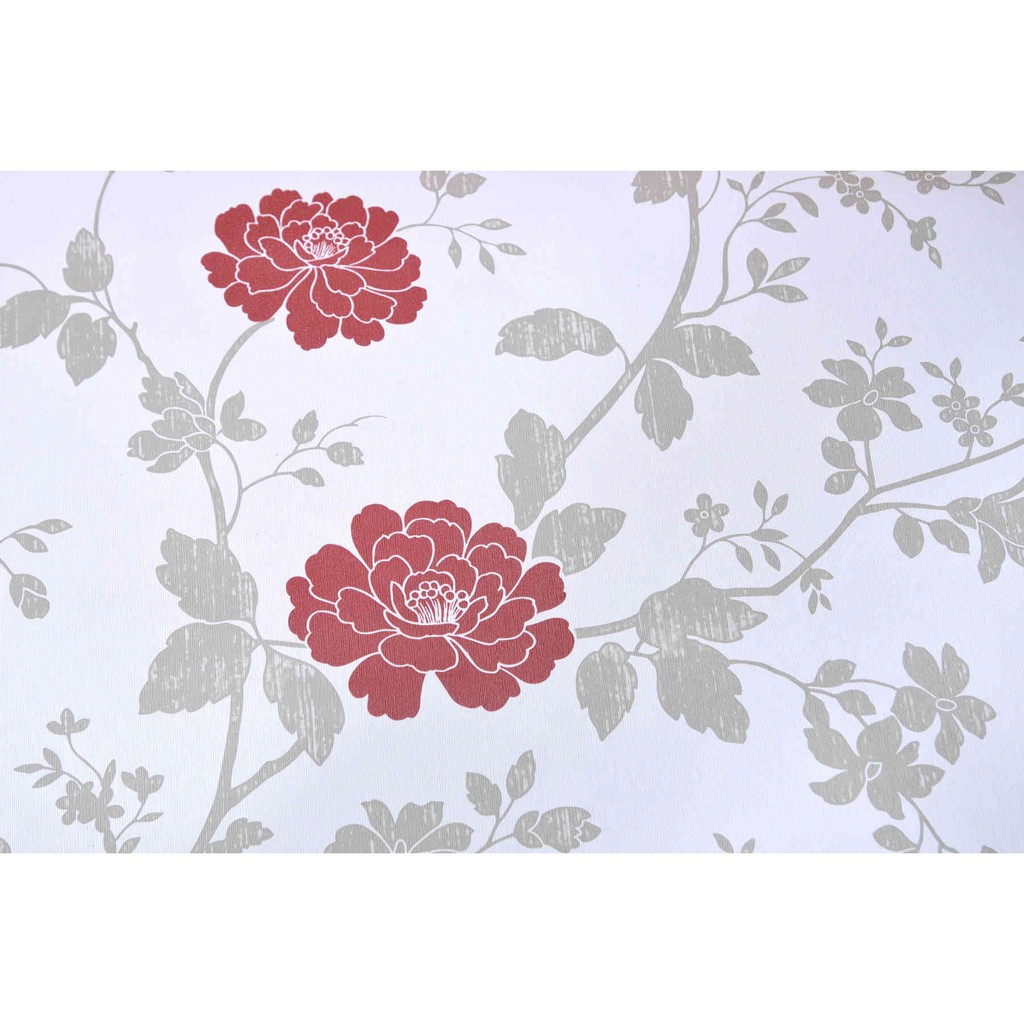 Wallpaper Sticker Bunga  Merah BG  061 5075 Wallpaper 