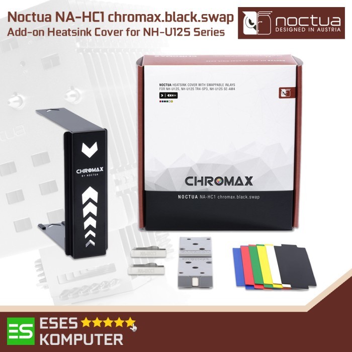 Noctua NA-HC1 Chromax Black Swap | Add on Heatsink Cover for NH-U12S