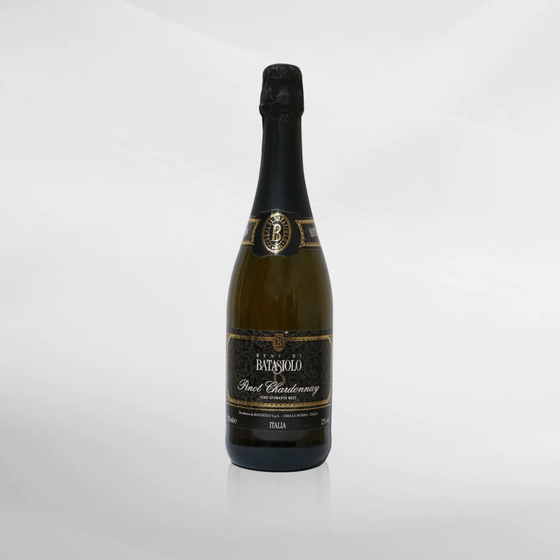 Batasiolo Pinot Chardonnay Spumante Brut 750 Ml ( Original &amp; Resmi By Vinyard )