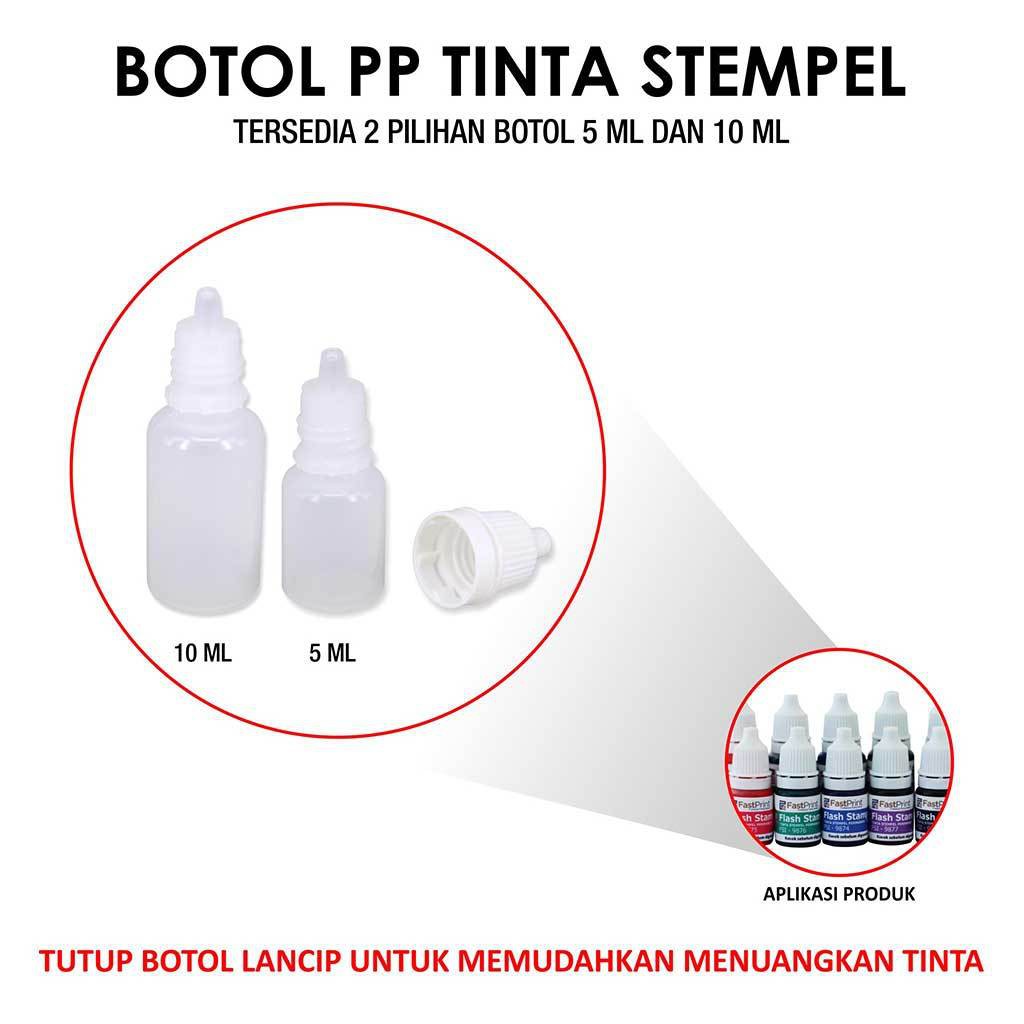 Botol Kosong Tinta Stempel 10ML