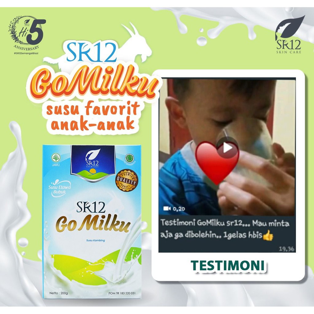 Go Milku SR12 - Susu Kambing Etawa - Isi 200g