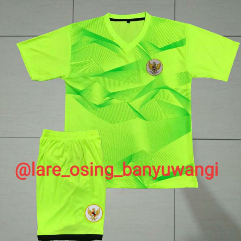 SETELAN DEWASA TIMNAS 2020 LATIHAN HIJAU STABILO JERSEY CELANA TRAINING TERBARU LOKAL