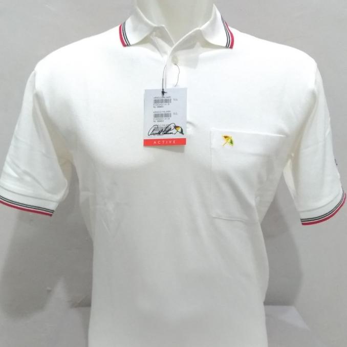 Kaos Kerah Polo Shirt Pria ARNOLD PALMER 100% ORIGINAL PUTIH