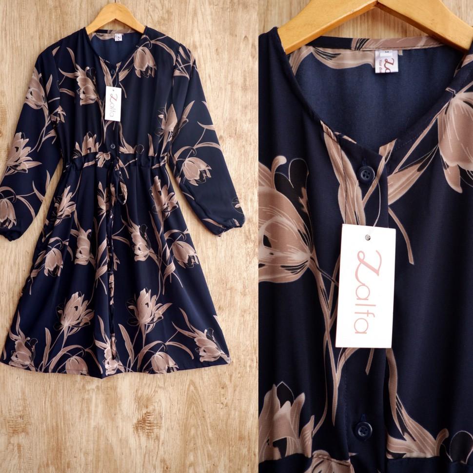 FATMA tunik by ZALFA OUTFIT / Tunik motif / Tunik wanita murah / Tunik bunga ‣ NBA.25Au22ˣ