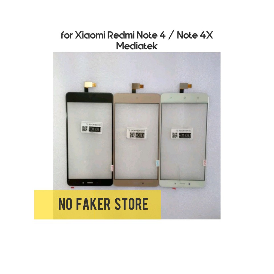 Touchscreen Xiaomi Redmi Note 4 Mediatek | Tc / Layar Sentuh Redmi Note 4X Mediatek