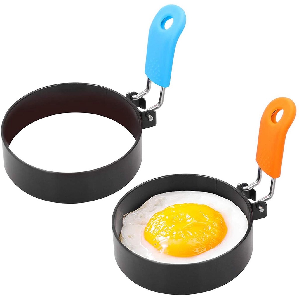 [Elegan] Cincin Telur Dapur Muffin Masak Bulat Non-stick Anti Lengket Anti Lengket Pancake Shaper