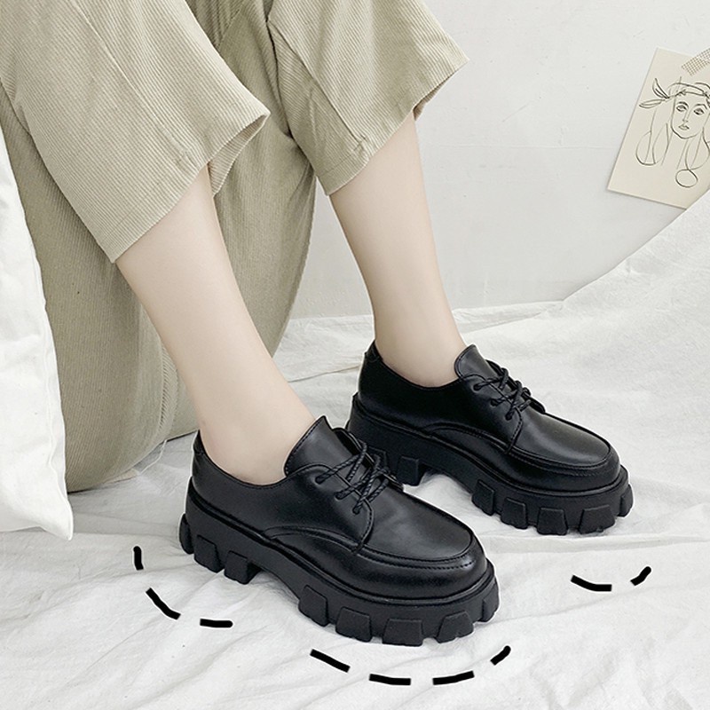 AVANCEID 1960 Sepatu Sneakers Wanita Kerja Docmart Maryjane Hitam Import