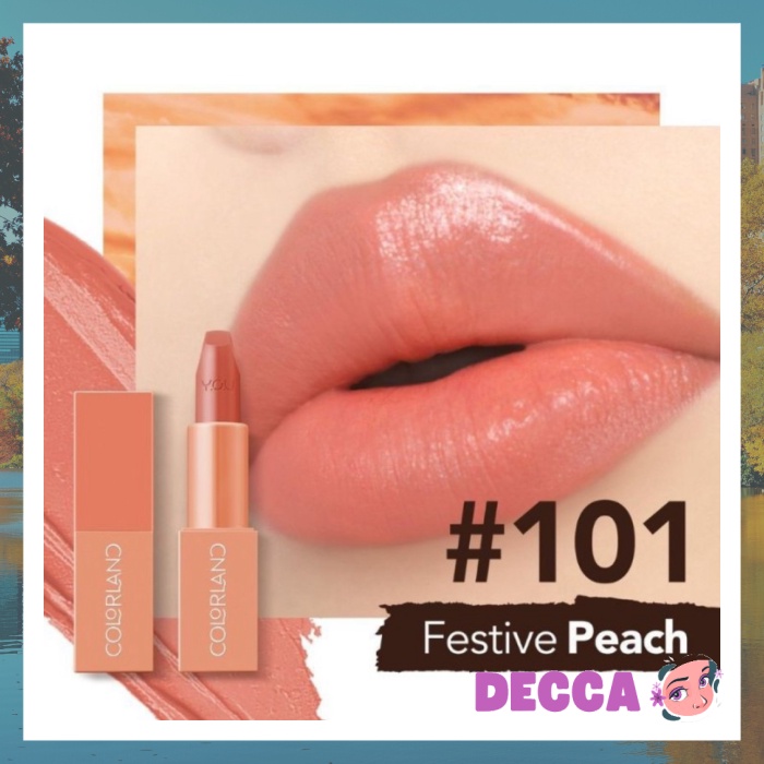 [CHECK] COLORLAND JUICY POP LIPSTIK YOU OFFICIAL LIPSTICK LIPSTIK - FESTIVE PEACH