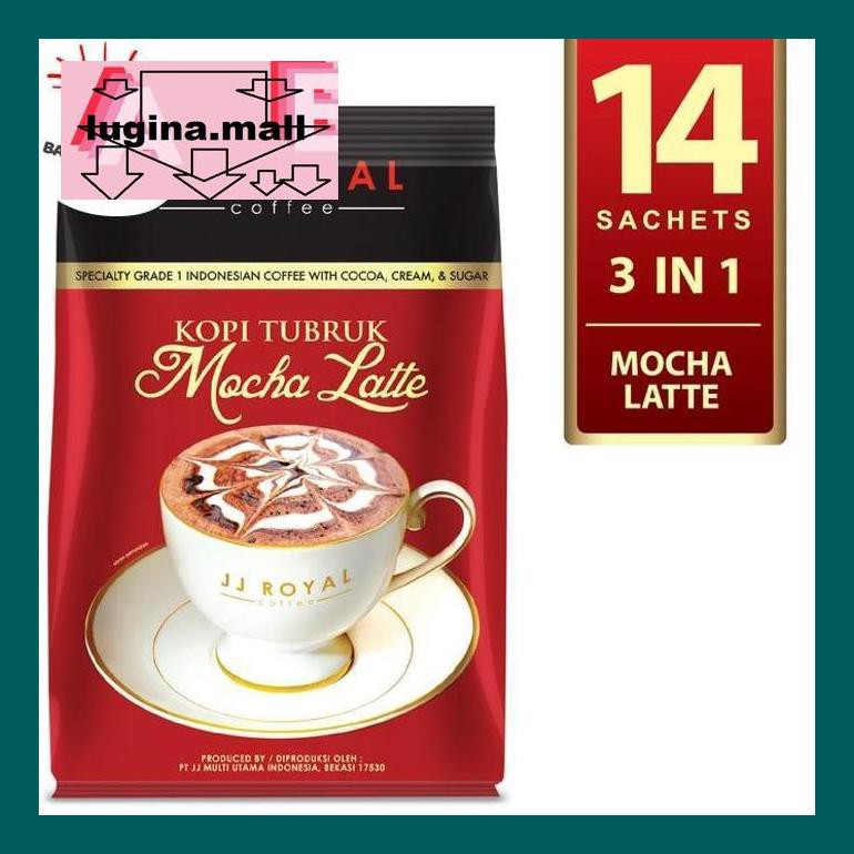 

Koptlu50G Coffee/Kopi Jj Royal Kopi Tubruk Mocha Latte Bulk Bag 14 Sachets Lud5Sc