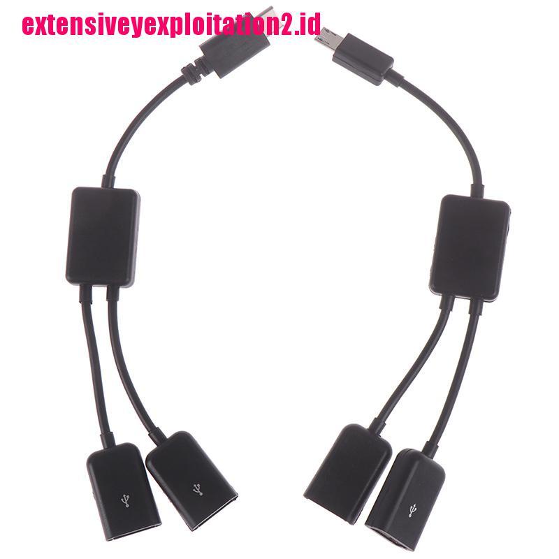 &lt; E2id &amp; &gt; Adaptor splitter Kabel Data / Charger Micro usb / type c Ke 2 otg female