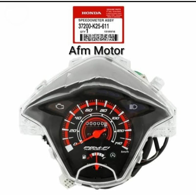 37200-K25-611 Spidometer assy kilometer assy speedometer assy honda Beat fi injeksi esp idling stop