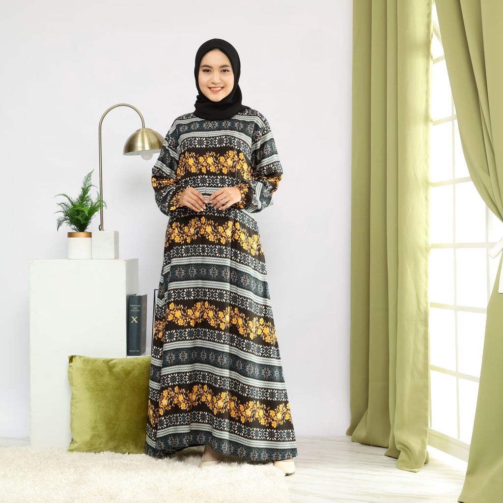 Home Drees Premium Daster Lengan Panjang Bahan Rayon Uniqlo