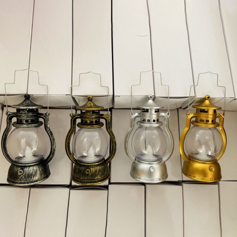 //beautifulhome// Retro Oil Lamp Halloween Decorative Led Small Home Party Lantern
