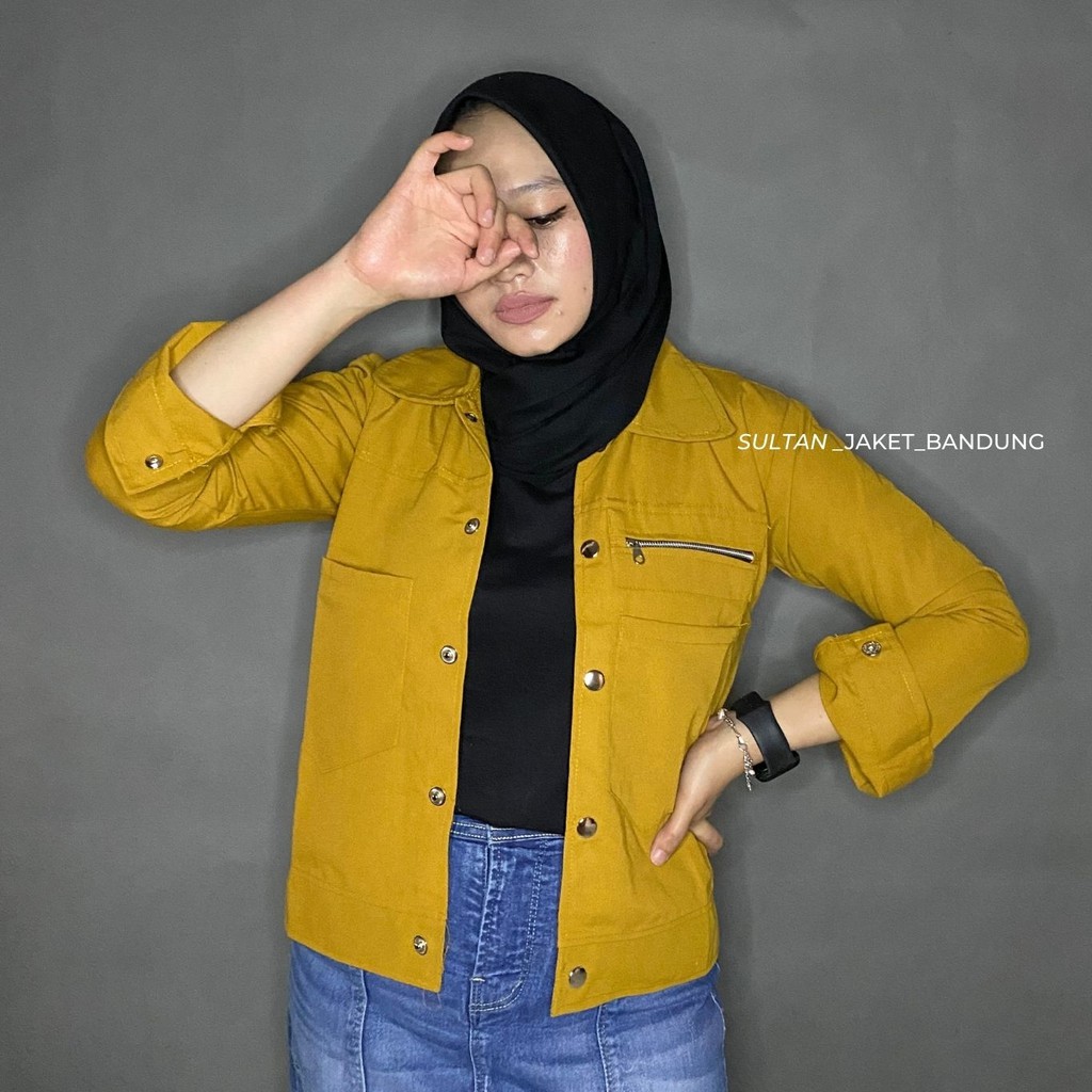 POLAND JAKET || POKET ZIPPY || JAKET WANITA