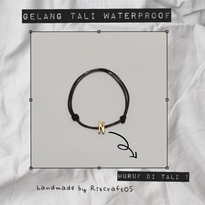 GELANG NAMA HURUF INITIAL LEBIH DARI 1 TALI WATERPROOF