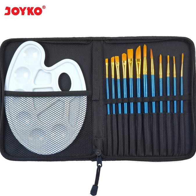 

PERALATAN MELUKIS ART BRUSH SET ALAT LUKIS KUAS CAT AIR MINYAK ACRYLIC JOYKO BRS-7 ALAT LUKIS