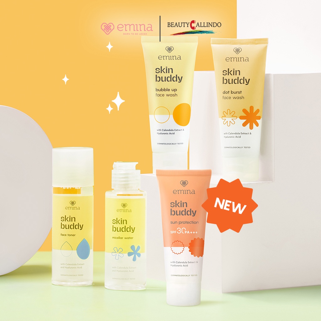 Emina Skin Buddy Series | Toner | Face Wash | Micellar Water | Sunscreen