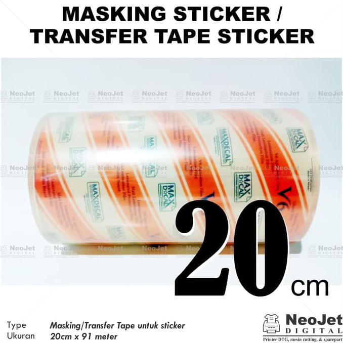 

[[BISA COD]] Transfer / Masking Tape Cutting Sticker 20 Cm Stiker Kating BERKUALITAS Kode 737
