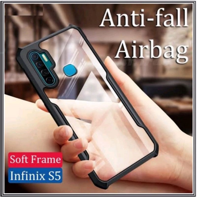 Case Infinix S5 S5 Lite S5 Pro Smart 4 Hard Soft Fusion Armor Shockprooft TPU HD Trasnparan Acrylic 