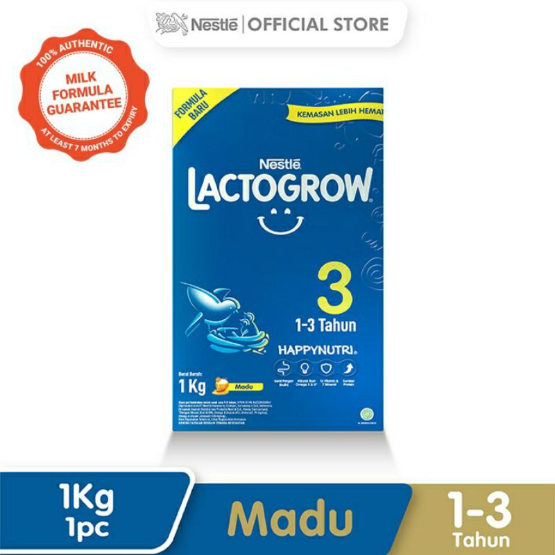 

NESTLE LAKTOGROW 3 MADU 1KG |SUSU PERTUMBUHAN