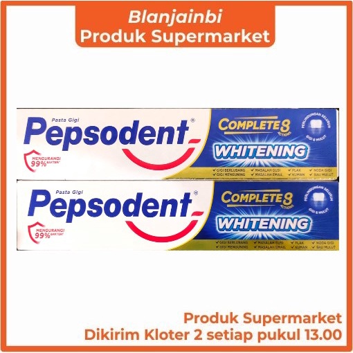 Pepsodent Complete Whitening Kemasan 190 gr