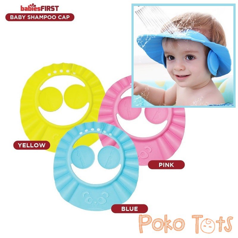 Babies First Baby Shampo Shower Cap Babiesfirst Topi Keramas Anak Dengan Pelindung Telinga WHS