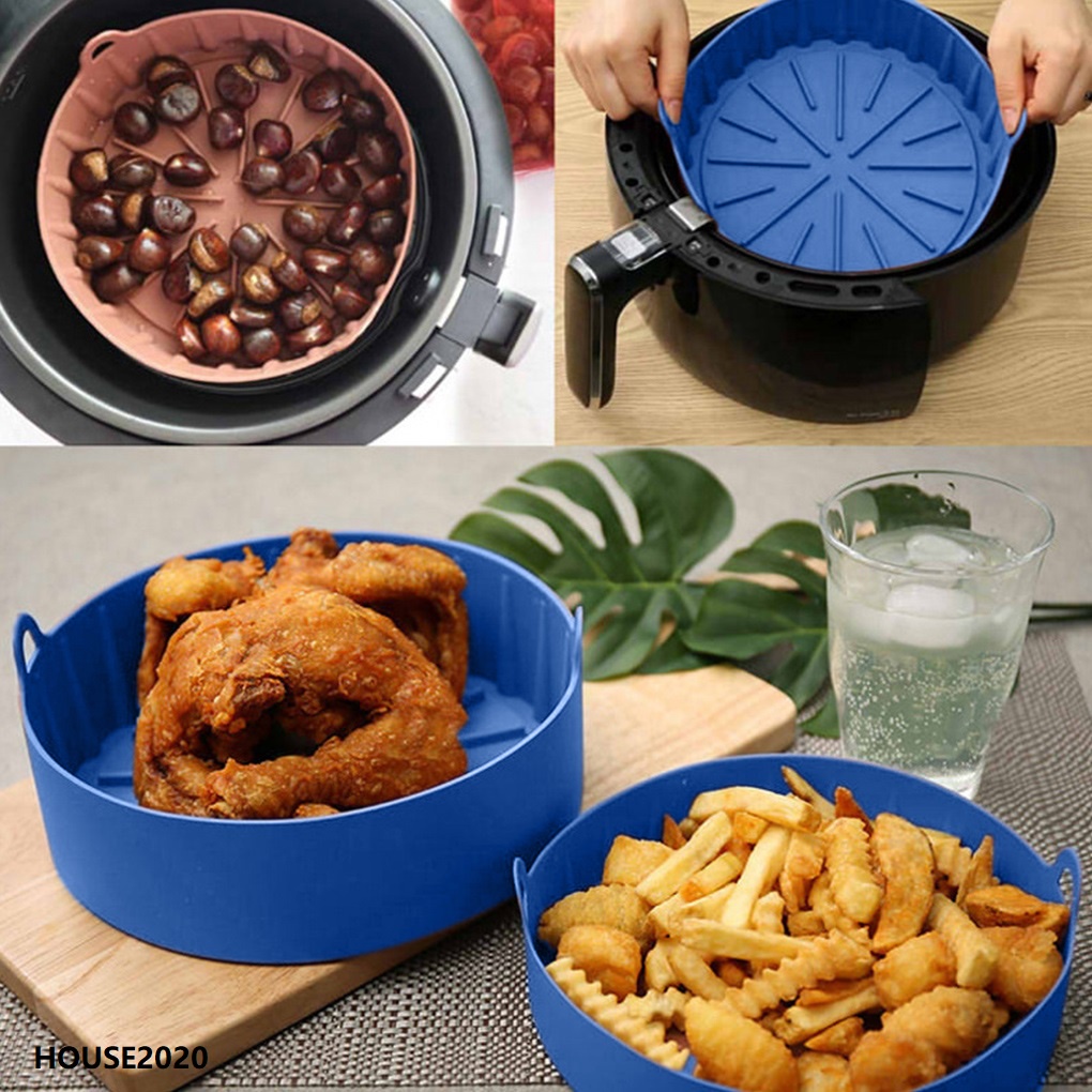 Air fryer silicone pot / silikon air fryer / silikon pot / silicone air flyer Different shapes[HOUSE2020]