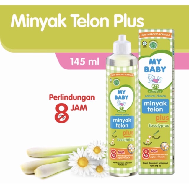 Minyak telon plus my baby 145 ml ( minyak telon dengan anti nyamuk )