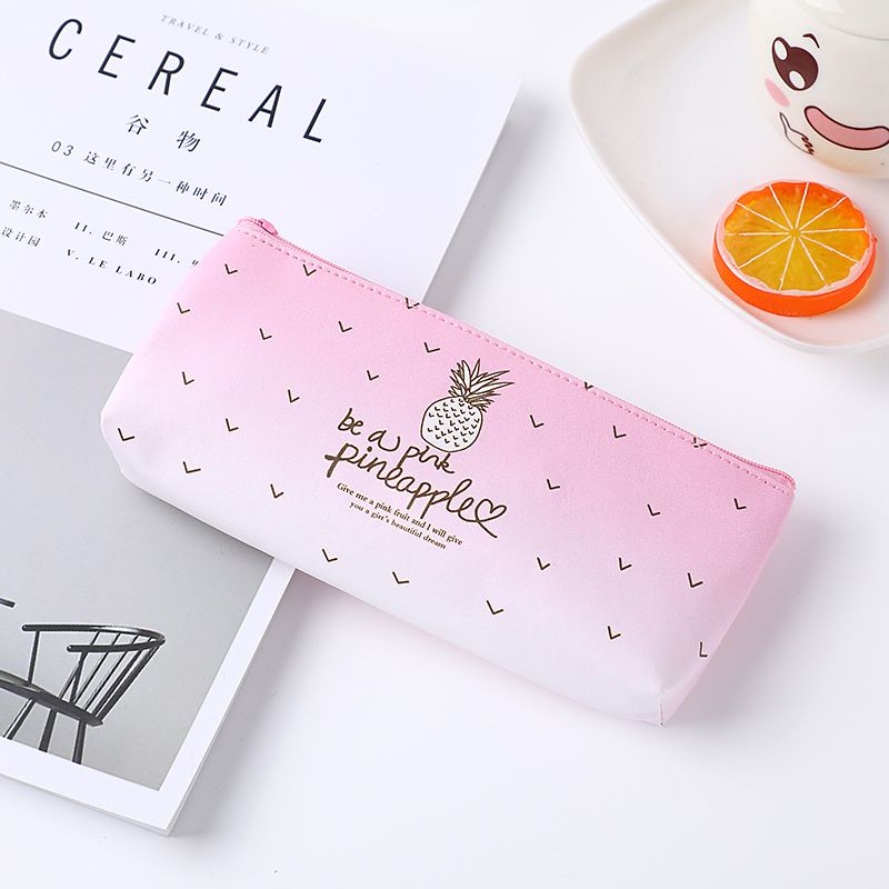 tempat pensil nanas/kotak pensil pink pinneaple