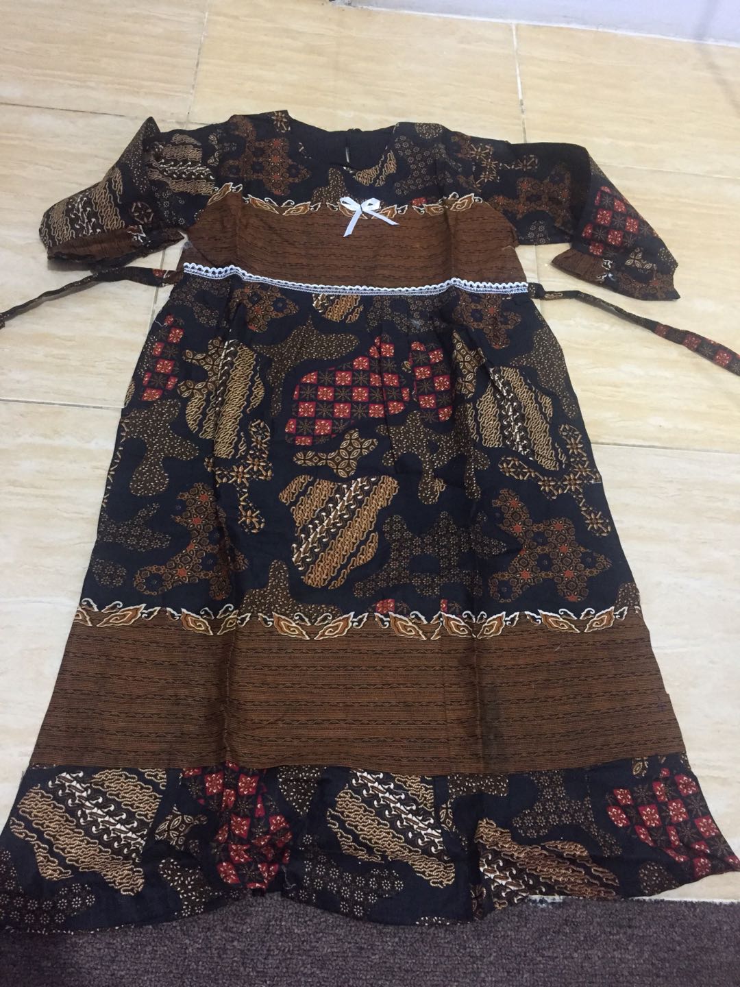Gamis Muslim Batik Anak Motiv Acak Kualitas Original
