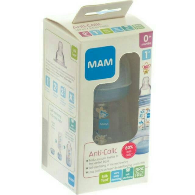 MAM Anti Colic Bottle 160ml 240ml Original Botol Susu Anti Kolik Mam