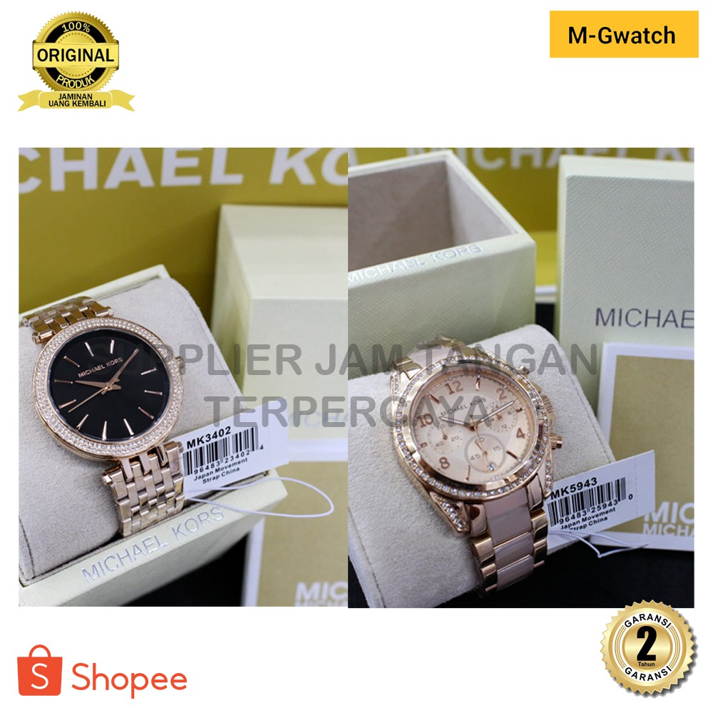 ORIGINAL JAM TANGAN MICHAEL KORS MK 5943 MK 3402 ANALOG FOR LADIES
