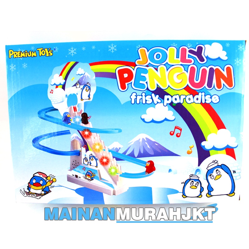 MAINANKEI ANAK MURAH JOLLY PENGUIN LSPR043 KERETA TANGGA PINGUIN