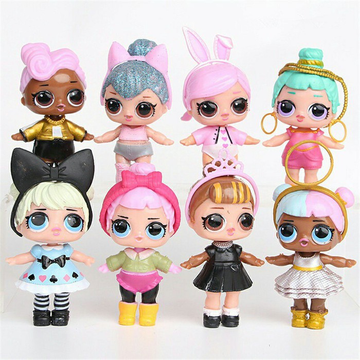 Figure Set LOL 1 set isi 8 pcs / Mainan Anak LOL / Kado Mainan Anak
