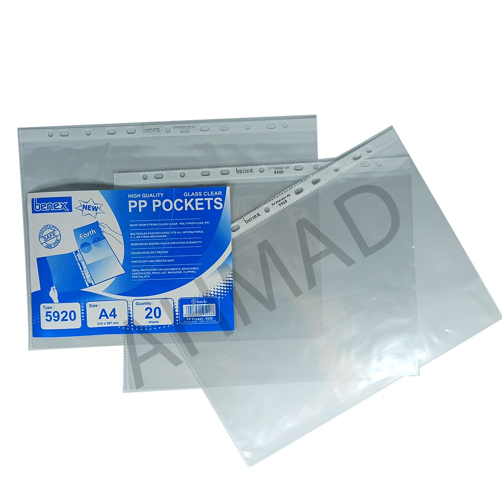 

BENEX Document Pockets 5920 A4 [ PACK ]