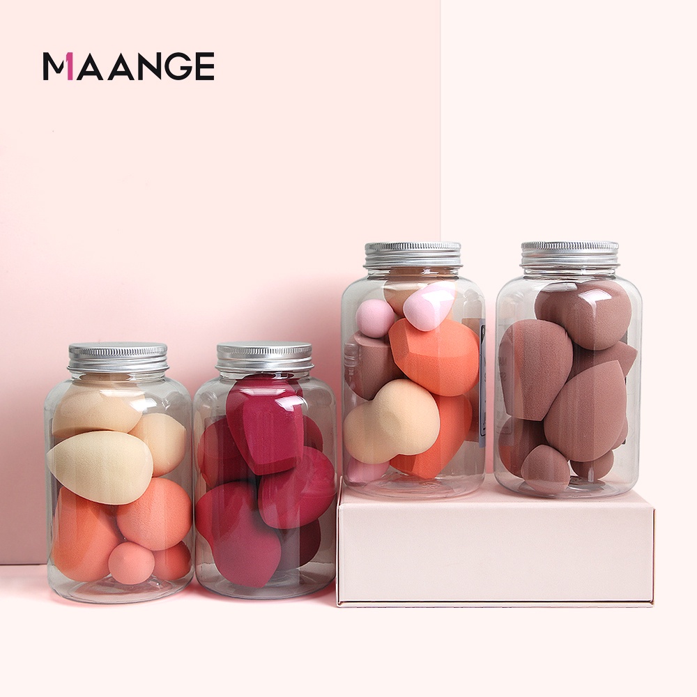 MAANGE 8Pcs/box Flexible Makeup Sponge Bottled Beauty eggs Soft Puff Beauty Tools Makeup Accessories