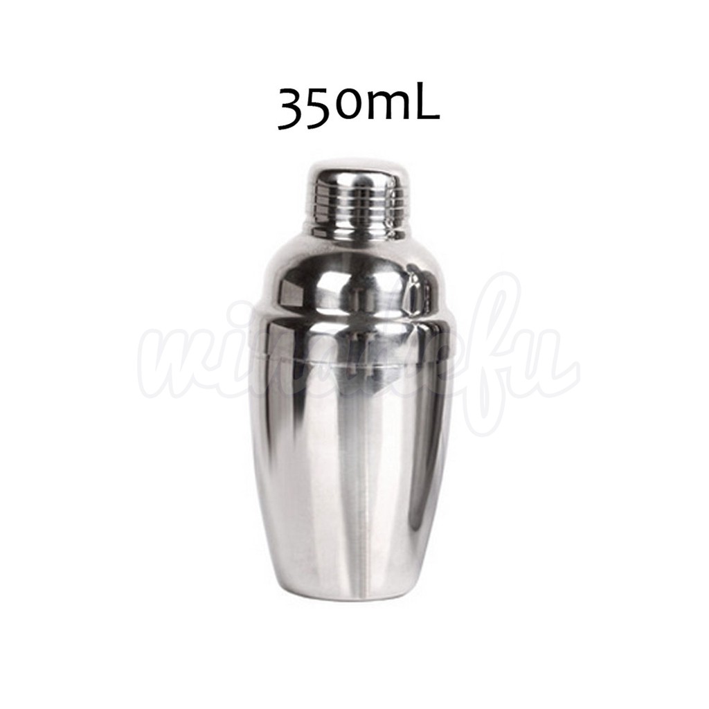 COCKTAIL SHAKER 350ML MILK SHAKE JUICE ALAT PENGOCOK MINUMAN STAINLESS