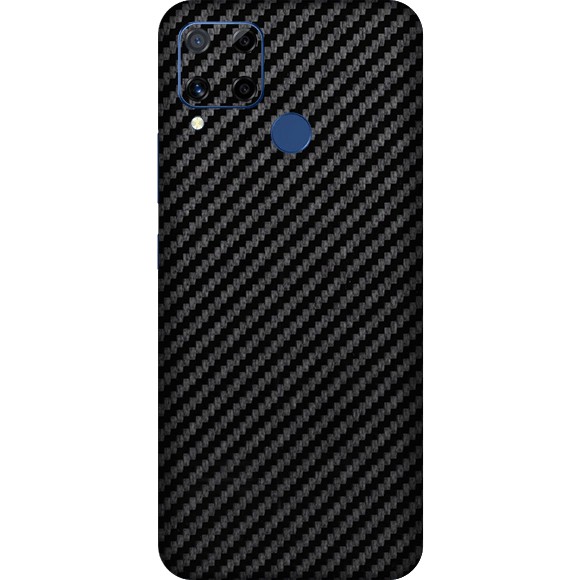 Skin Carbon Realme C12, 5i, C1, C15, C11, X2 PRO, C2, C3 Garskin Carbon Back Sticker Carbon [QTOP]